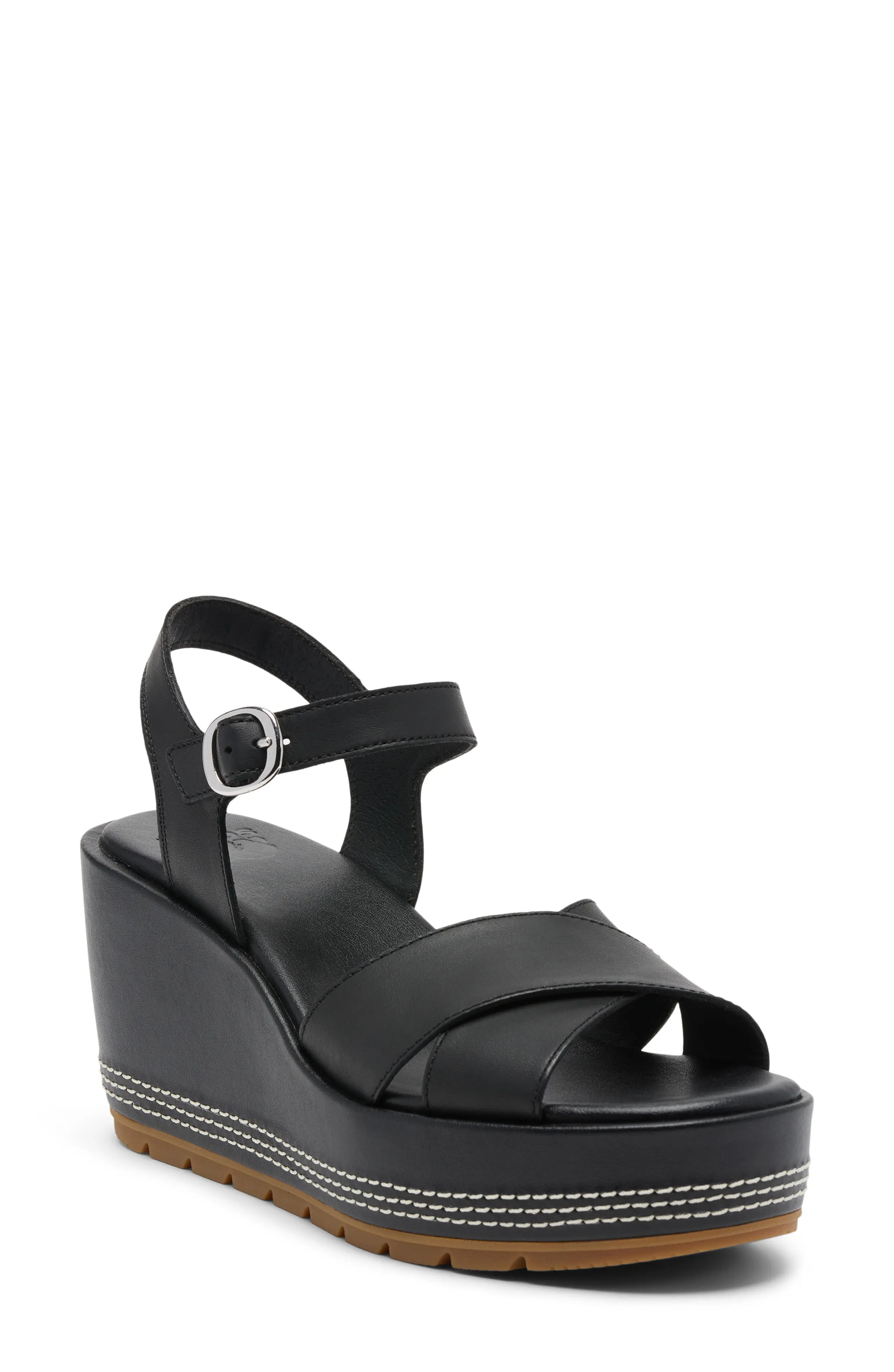 SOREL Sunpeak Ankle Strap Platform Wedge Sandal (Women) | Nordstrom | Nordstrom