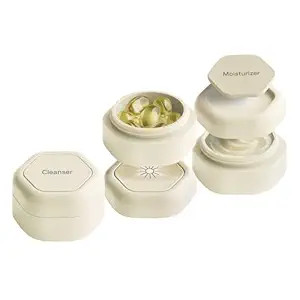 Cadence Travel Containers Basic Skincare Set - Magnetic Containers with Lids,Carry On Travel Esse... | Amazon (US)