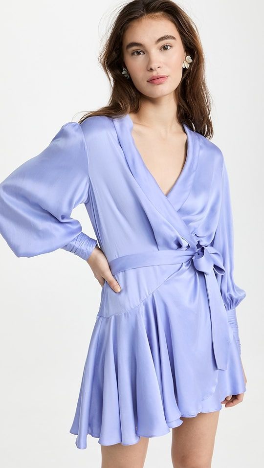 Silk Wrap Mini Dress | Shopbop