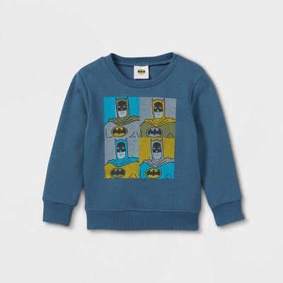 Toddler Boys' Batman Pullover Sweatshirt - Blue | Target