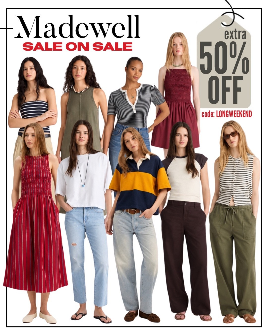 Madewell UP TO 50% OFF SALE + 30% OFF select Fall Styles with code LONGWEEKEND

Comment SHOP below to receive a DM with the link to this post on my LTK ⬇ https://liketk.it/6piQQ