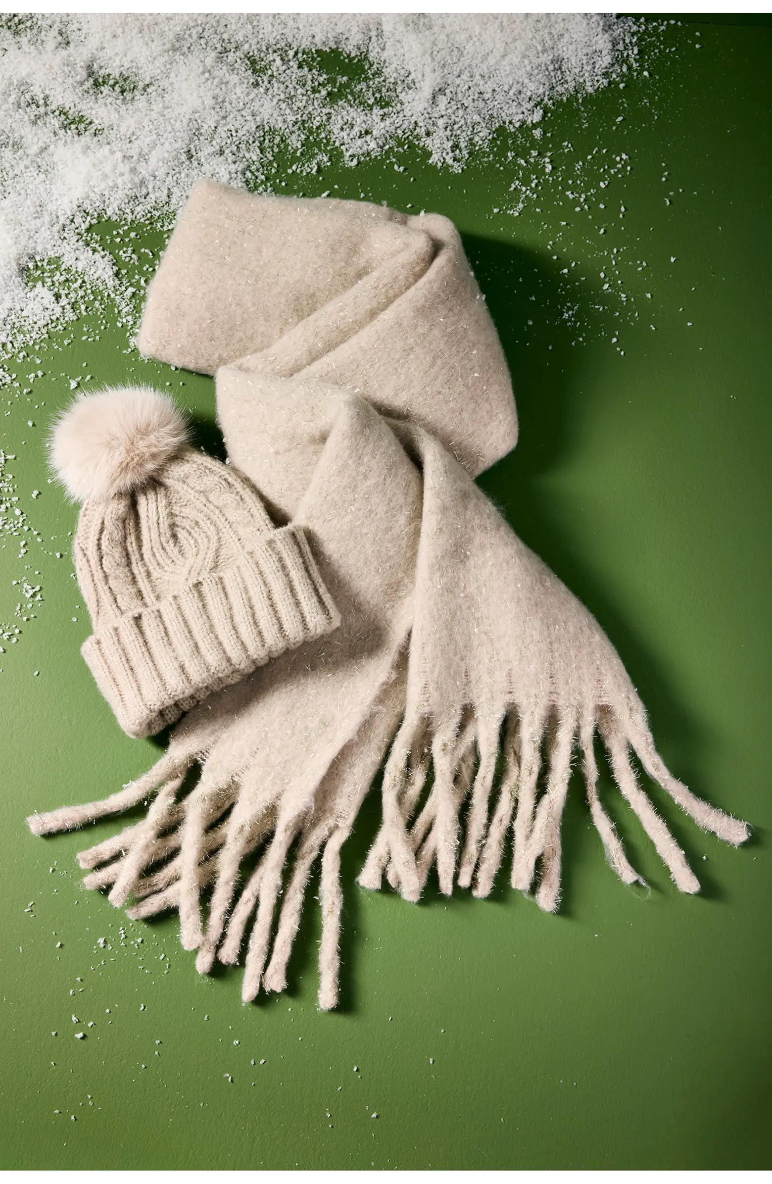 Treasure & Bond Cable Stitch Pom Beanie | Nordstrom | Nordstrom