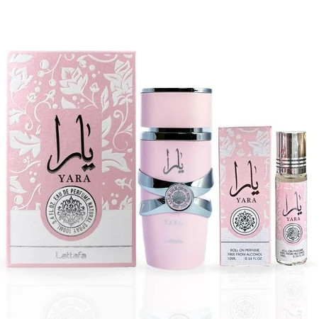 Yara For Women EDP Spray 100ML (3.4 OZ) by Lattafa & YARA Roll-On Perfume Oil CPO 10ML (0.34 OZ) By Ard Al Zaafaran. (ELEGANT BUNDLE) | Walmart (US)