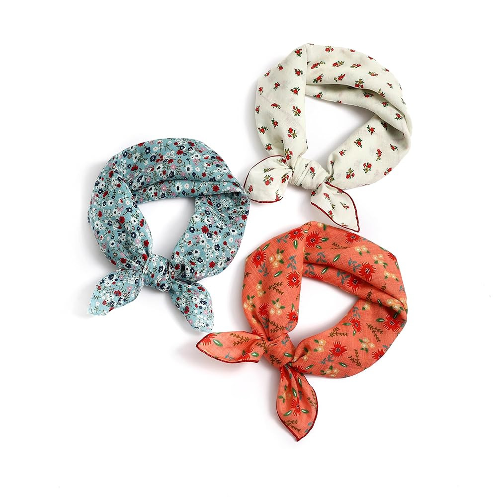 STARWHISPER Multicolored 22''x22'' Cotton Bandana for Women and Men Multi-purpose Headband Hair S... | Amazon (US)