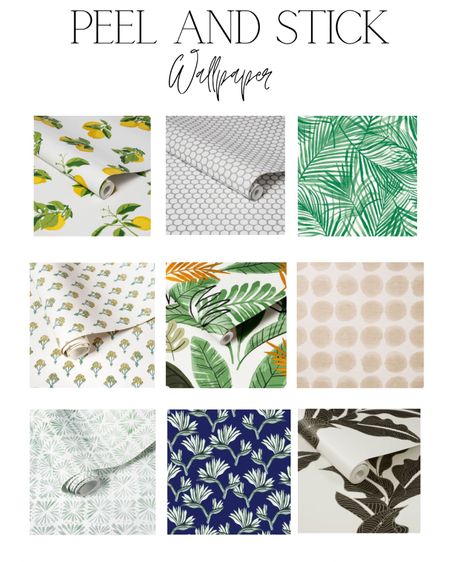 Here are some options for peel and stick wallpaper from Target! These prints are cute and can be used in so many different ways. 

Target Wallpaper, OpalHouse wallpaper, peel and stick wallpaper, wallpaper ideas, palm tree wallpaper, floral wallpaper 