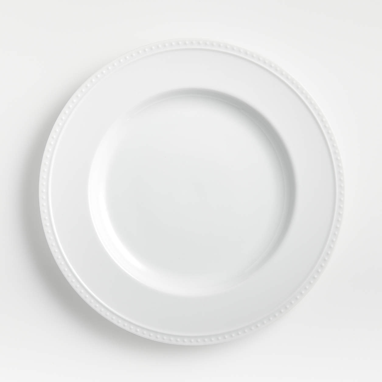 Staccato White Porcelain Dinner Plate + Reviews | Crate & Barrel | Crate & Barrel
