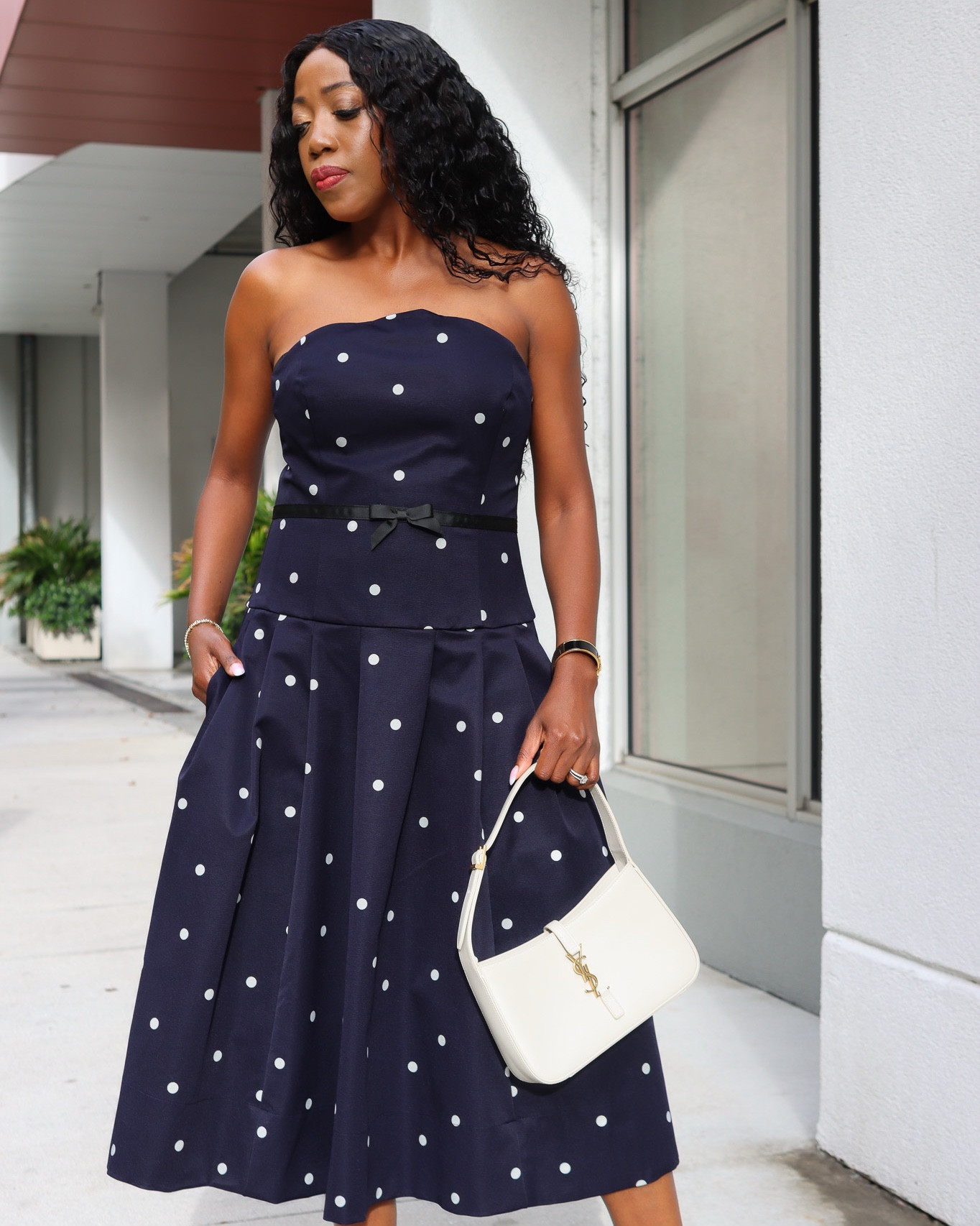 Polka Dot Midi dress is true to size. Wearing a small. 
Great for parties and evening outings 

Spring Outfit, Spring Dress Date Night Outfit, Polka Dot, Dress, Dresses, Ootd, Spring Outfit 2026, 



#LTKSeasonal #LTKootd #LTKOver40