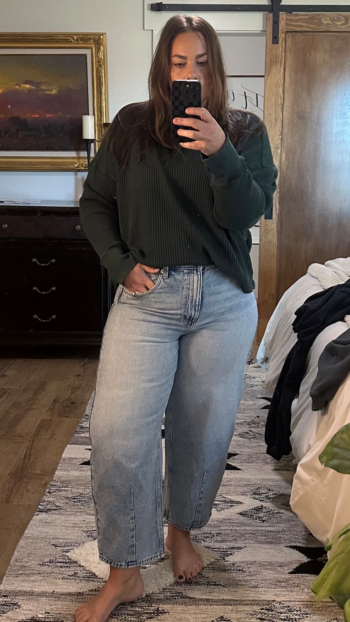 Easy barrel jeans on sale at Target! Also this aerie top is one of my favorites for fall!  

#barreljeans #target #aeriee

#LTKFindsUnder50 #LTKSaleAlert #LTKPlusSize