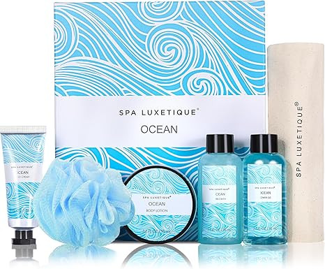 SPA LUXETIQUE-Set da Bagno per Donne, Profumo Oceano, 6 pezzi Set da Viaggio Regalo di, Gel Docci... | Amazon (IT)