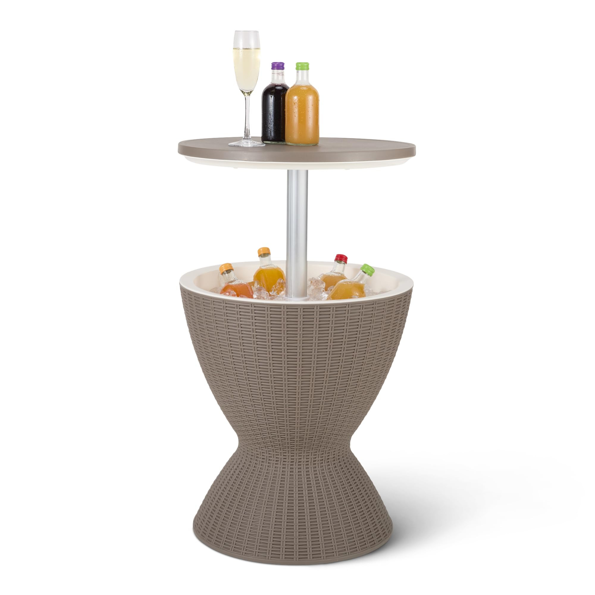 Amazon Basics - Patio Bar Table with 8 Gallon Cooler, Wicker Style | Amazon (US)