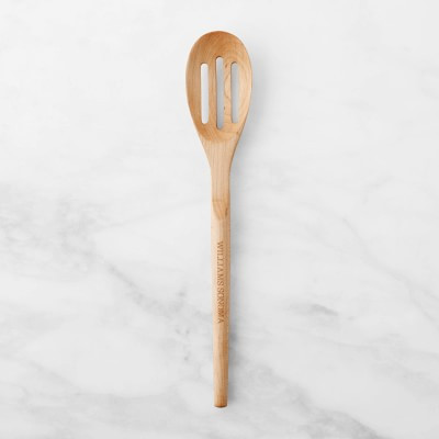 Williams Sonoma FSC Wood Slotted Spoon, 12" | Williams-Sonoma