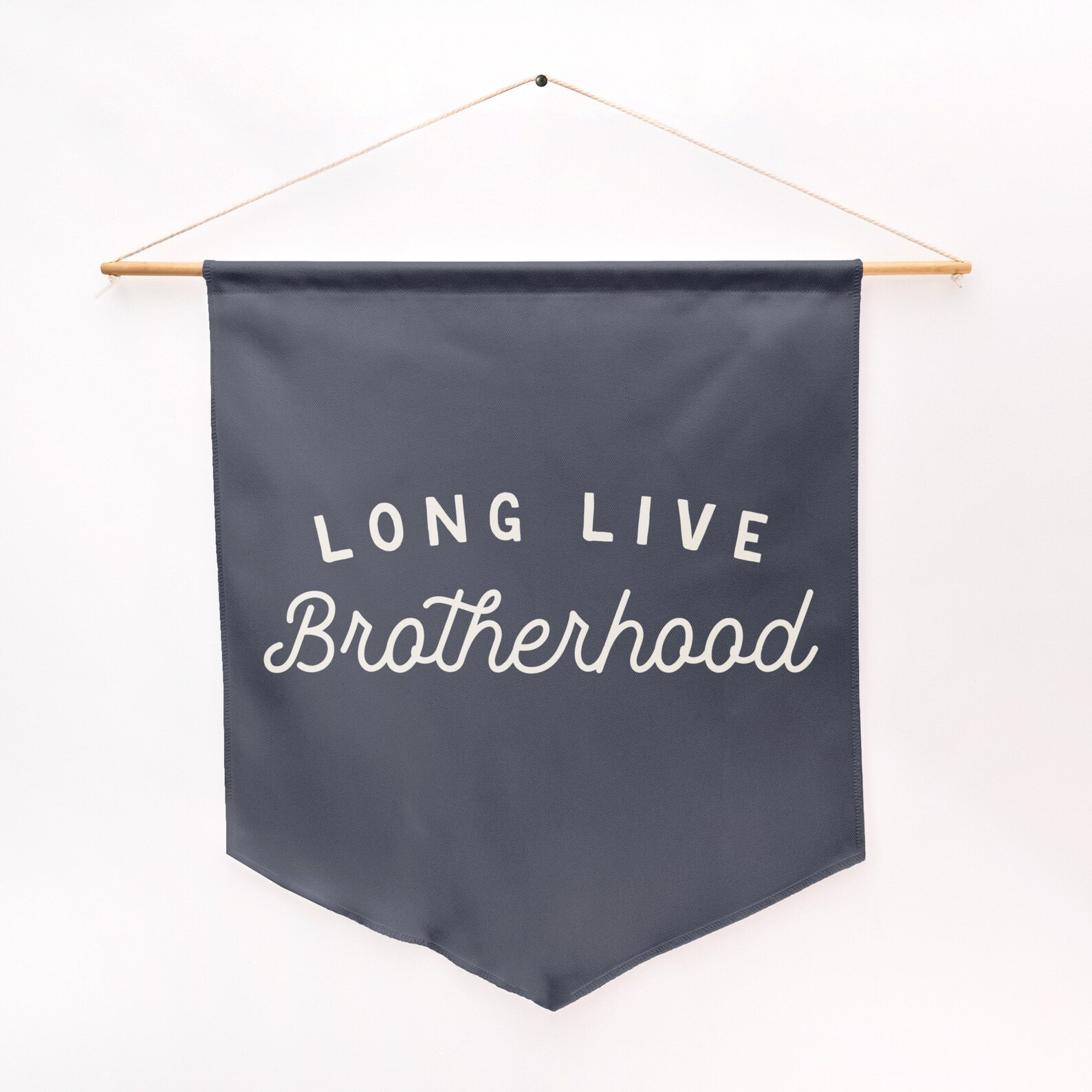 Long Live Brotherhood Pennant Style Banner Flag Wall Art Banner, Boy's Room Decor, Nursery or Pla... | Etsy (US)