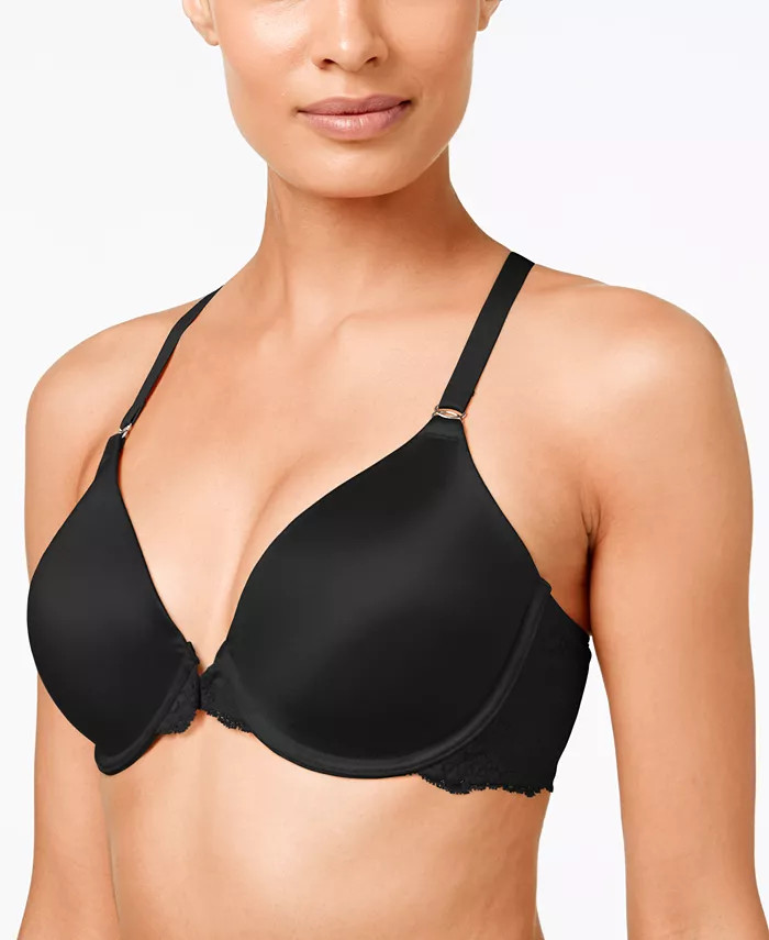 Maidenform One Fab Fit Lace T-Back Shaping Underwire Front Close Bra 7112 - Macy's | Macys (US)