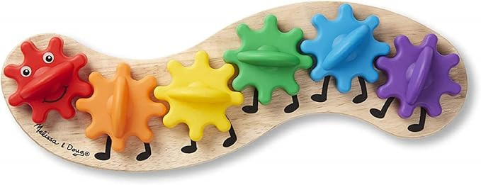 Melissa & Doug Rainbow Caterpillar Gear Toy | Amazon (US)