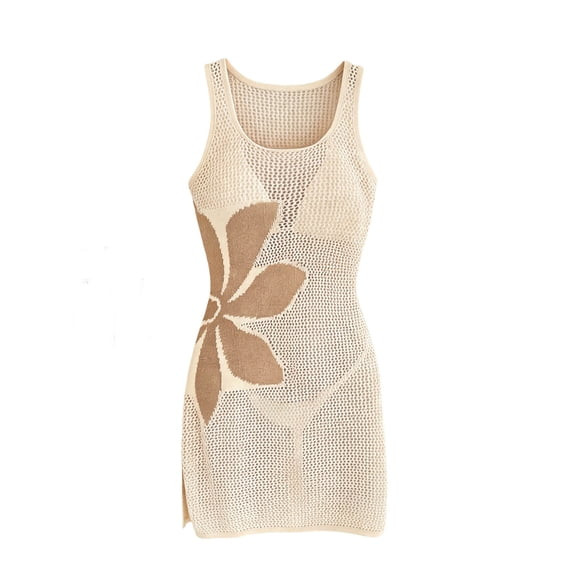 UPPADA Swimsuit Cover Up for Women Beach Cover Ups Dress Crochet Bathing Suit Swimwear Cover Up M... | Walmart (US)