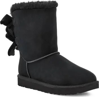 UGG® UGG Bailey Bow Velvet Ribbon Faux Fur Lined Boot | Nordstromrack | Nordstrom Rack