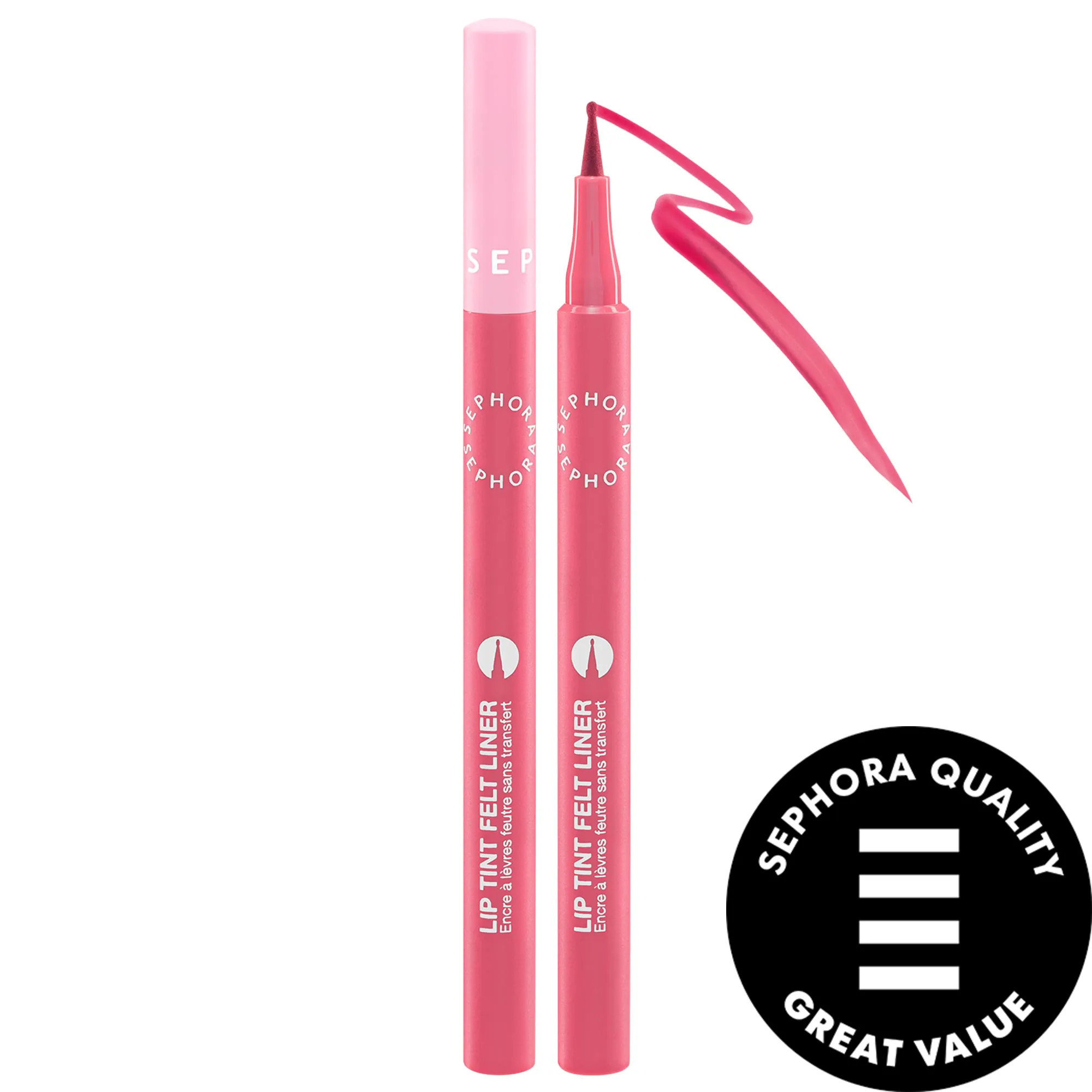 SEPHORA COLLECTION Lip Tint Felt Lip Stain & Liner 02 Rosewood Trace 0.03 oz/1 g | Sephora (US)