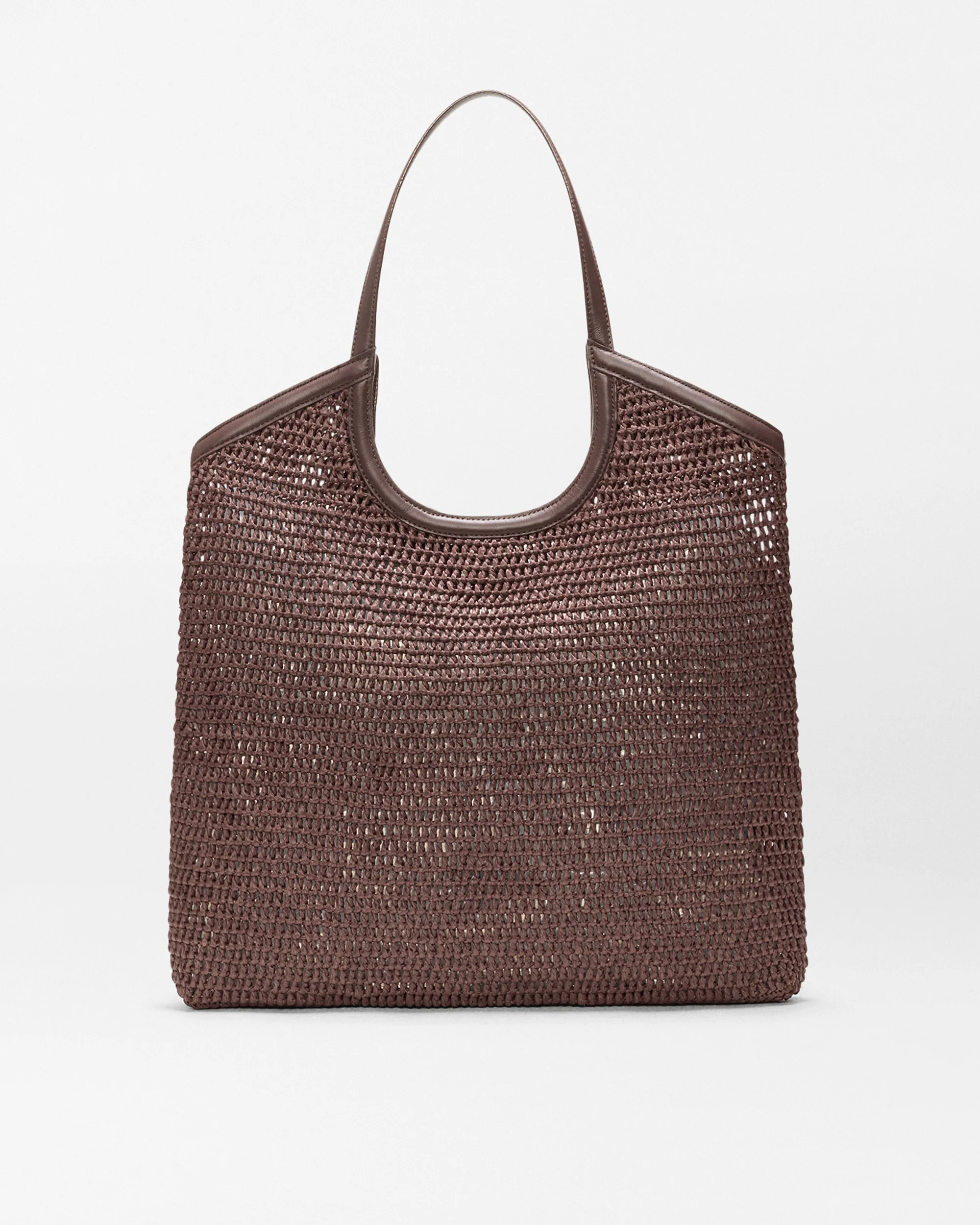 MZ Wallace Brown Large Crochet Georgica Tote – Tote | MZ Wallace | MZ Wallace