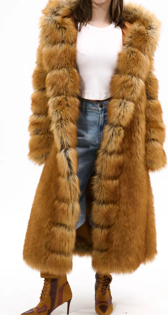 AZALEA WANG Elizabeth Faux Fur Coat | Nordstrom | Nordstrom