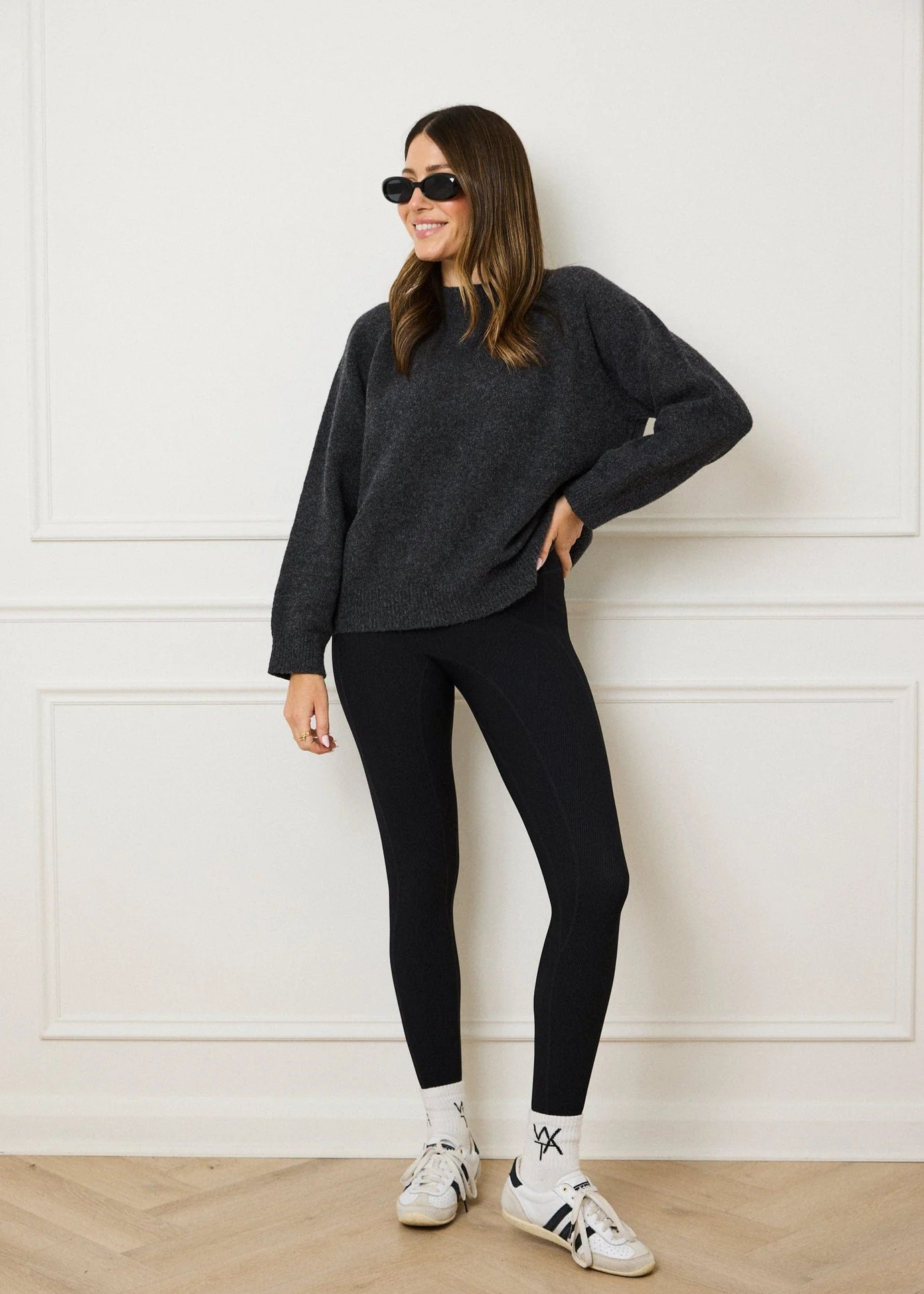 KNIT CREWNECK JUMPER - GREY | WAT The Brand