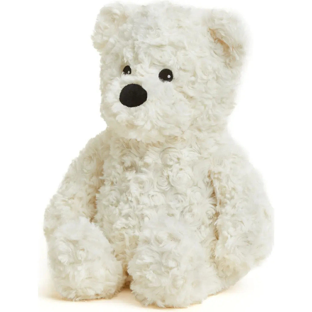 Warmies Curly Bear Plush Toy in Light Beige at Nordstrom | Nordstrom