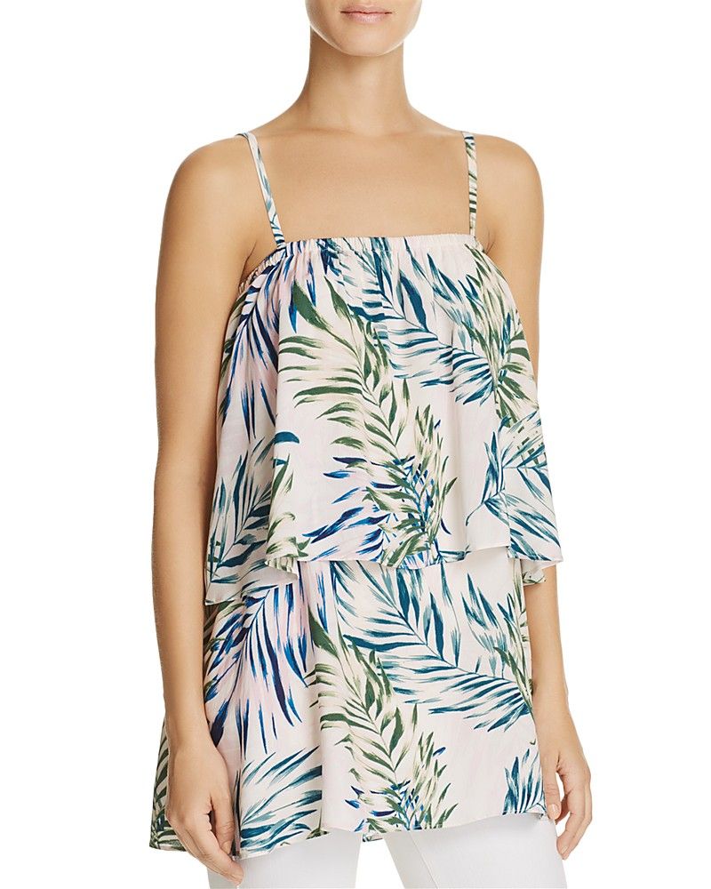 Olivaceous Palm Print Layered Top | Bloomingdale's (US)