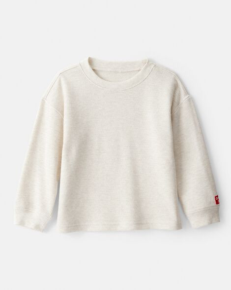 Toddler Crewneck Sweatshirt - Heather Cream | Carter's Inc