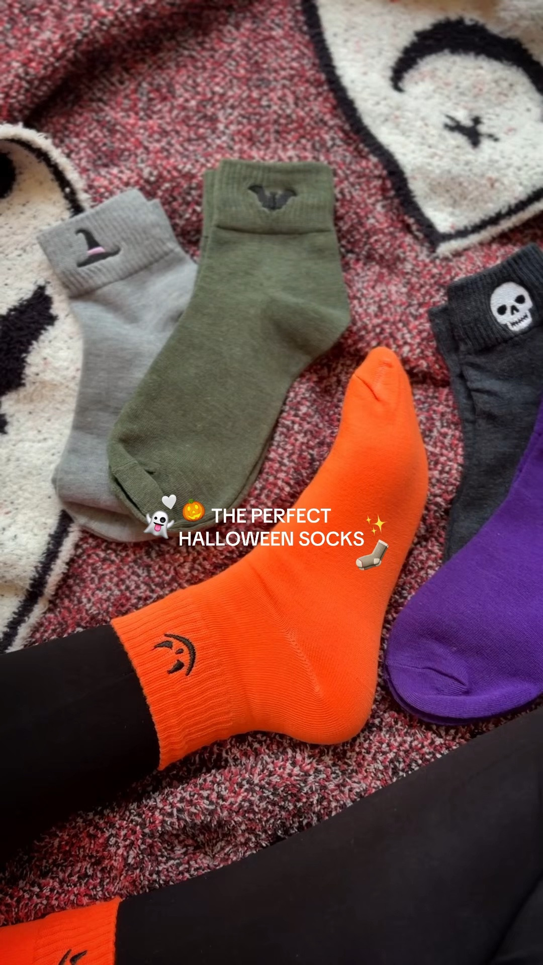 the coziest little halloween leggings socks 🧦 embroidery includes skull, pumpkin, witch hat, bat, and ghost

#LTKgrwm #LTKootd #LTKSeasonal