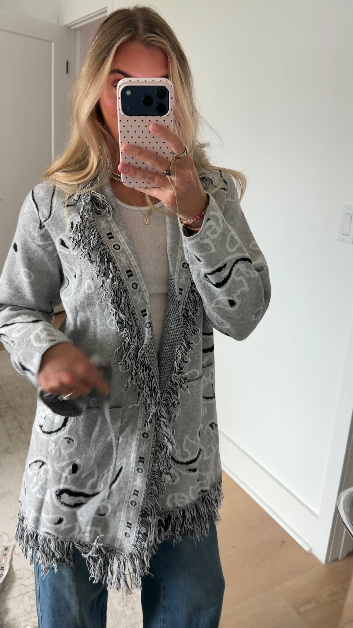 Amazon size small Tankaneo Womens Fringe Cardigan Long Sleeve Paisley Sweaters with Belt Open Front Wrap Sweater, Trendy Bandana Print, Fall Tassel Cardigan with Pocket, 2026 Fall Winter Fashion
