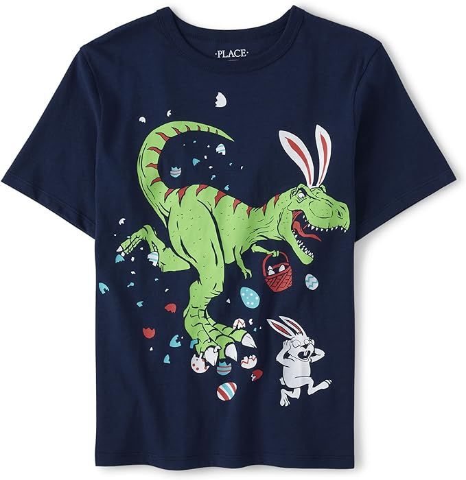 The Children's Place boys American Dino Graphic Short Sleeve Tee | Amazon (US)