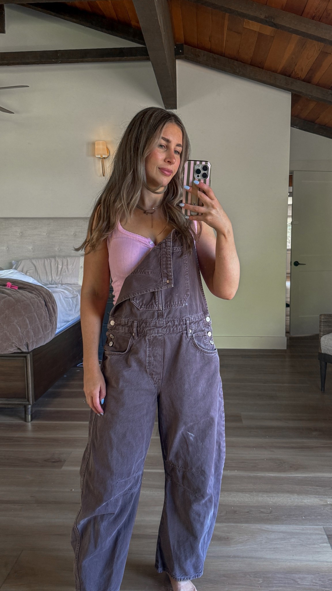 Favorite free people overalls and tank top for spring transition outfit 

#LTKSeasonal #LTKSpringSale #LTKootd