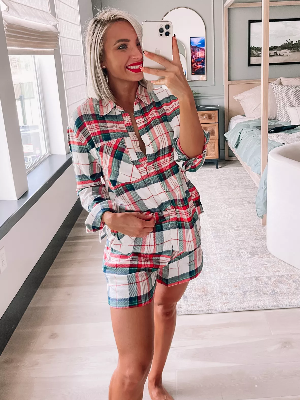 Flannel Boxy Pajama Shorts - Sleep … curated on LTK