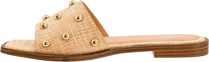 Corkys Footwear Hey Girl Women’s Come Aboard Sandal – Featuring a Wide Band with Stud Embelli... | Amazon (US)