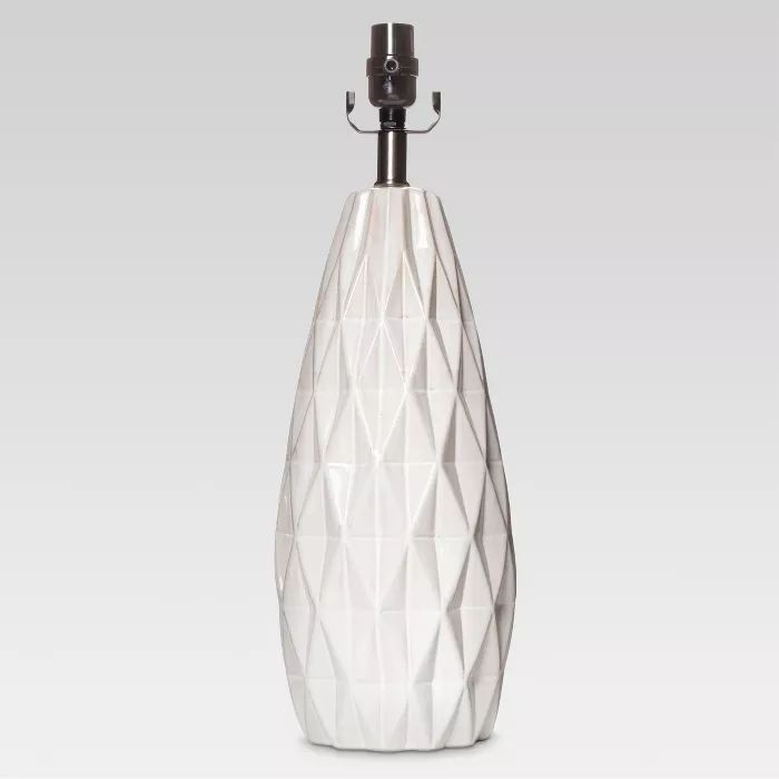 Faceted Ceramic Large Lamp Base White - Threshold™ | Target