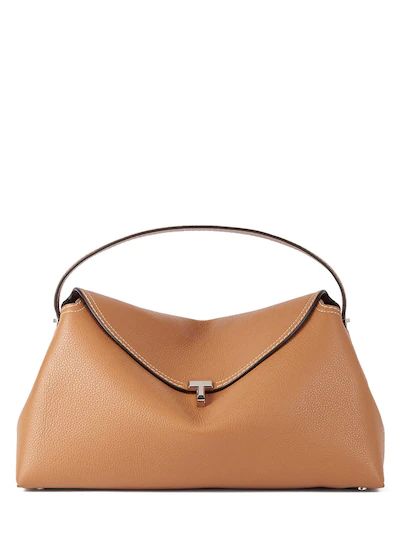 T-lock grain leather top handle bag - Toteme - Women | Luisaviaroma | Luisaviaroma