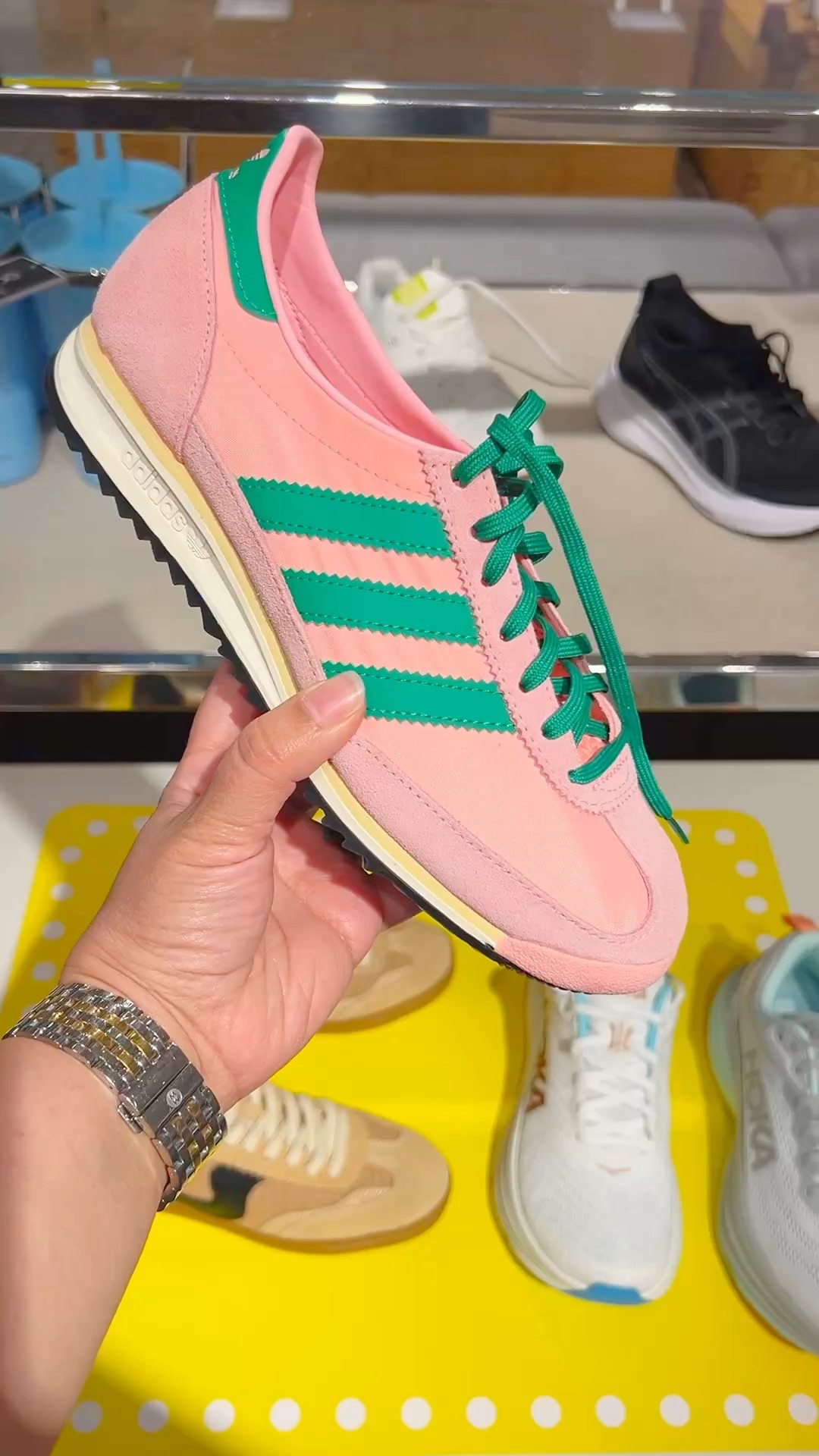 These pink and green casual sneakers are so fun and they’re on sale for under $80 and still in stock in most sizes. Such a fun shoe for summer! 

#LTKFindsUnder100 #LTKSaleAlert #LTKShoeCrush