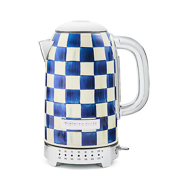 MacKenzie-Childs Royal Check Electric Kettle | MacKenzie-Childs