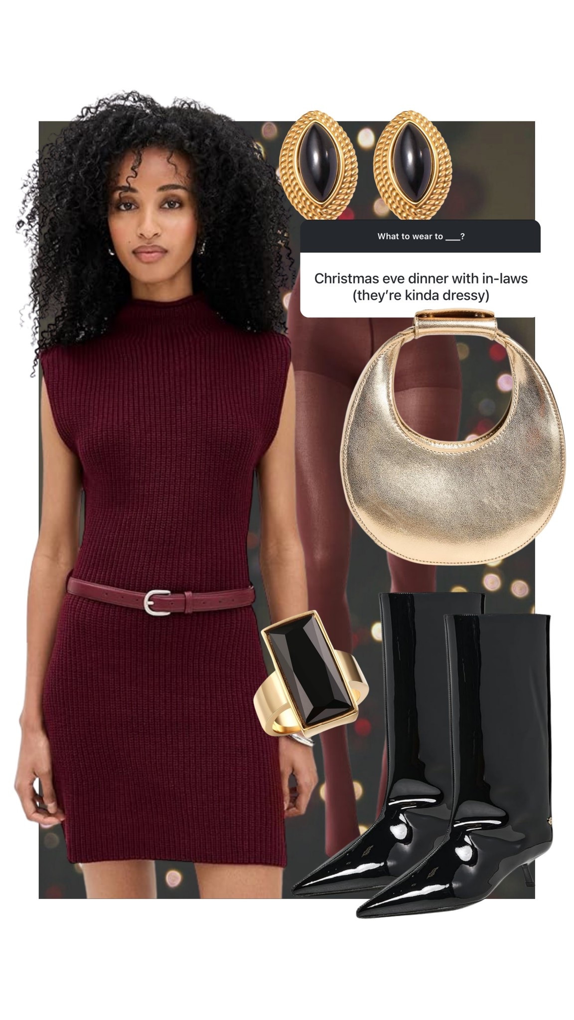 What to wear; Christmas Eve dinner
#kathleenpost

Christmas dressy casual dress, sweater dress, holiday party, festive outfit

#LTKSeasonal #LTKHoliday #LTKBump