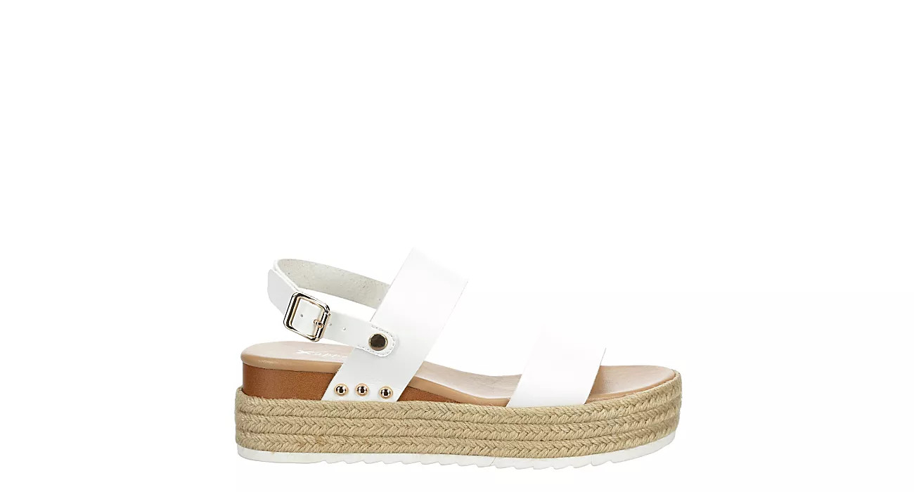 Xappeal Womens Amelia Wedge Sandal - White | Rack Room Shoes