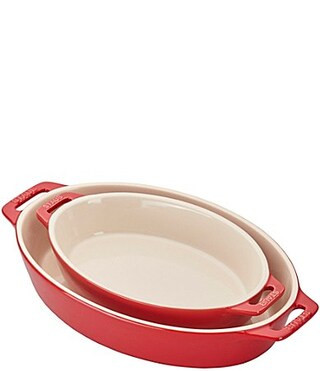 Staub 2-Piece Oval Baking Dish Set - Cherry | Dillard's