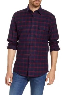 Trucker Regular Fit Plaid Flannel Button-Up Shirt | Nordstrom