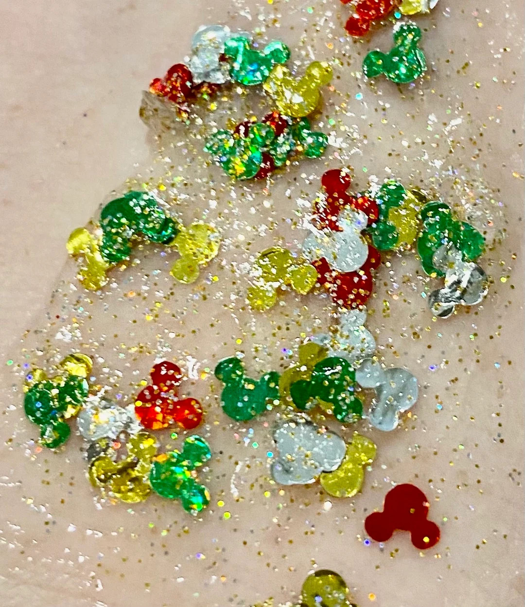 Christmas Mouse Ear Glitter Hair Gel - Etsy | Etsy (US)