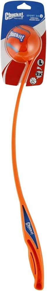 ChuckIt! Sport 26L Dog Ball Launcher, 26" Length, Includes Large Ball (3") For Dogs 60-100 Pounds | Amazon (US)