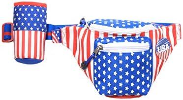 Tipsy Elves American Flag USA Fanny Pack with Drink Holder | Amazon (US)