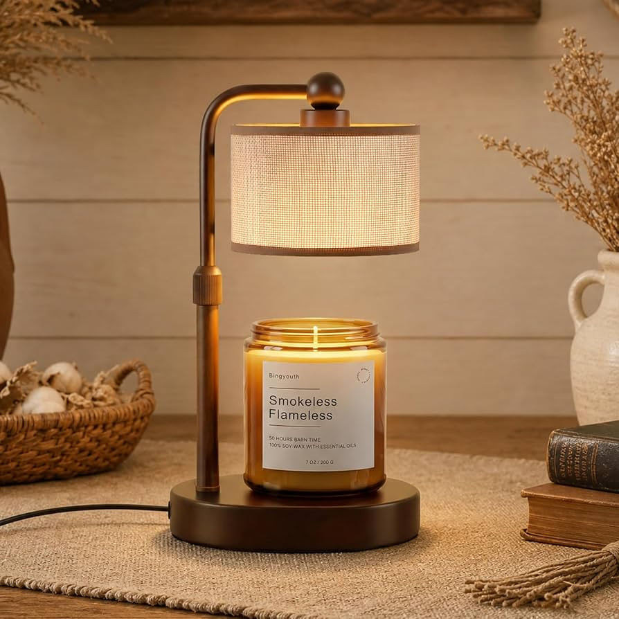 Candle Warmer Lamp with Timer and Dimmer, Height Adjustable Electric Candle Warmer Lamp for Jar C... | Amazon (UK)