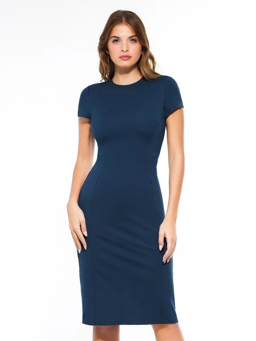 SculptWear Commuter Fitted Dress | Popilush