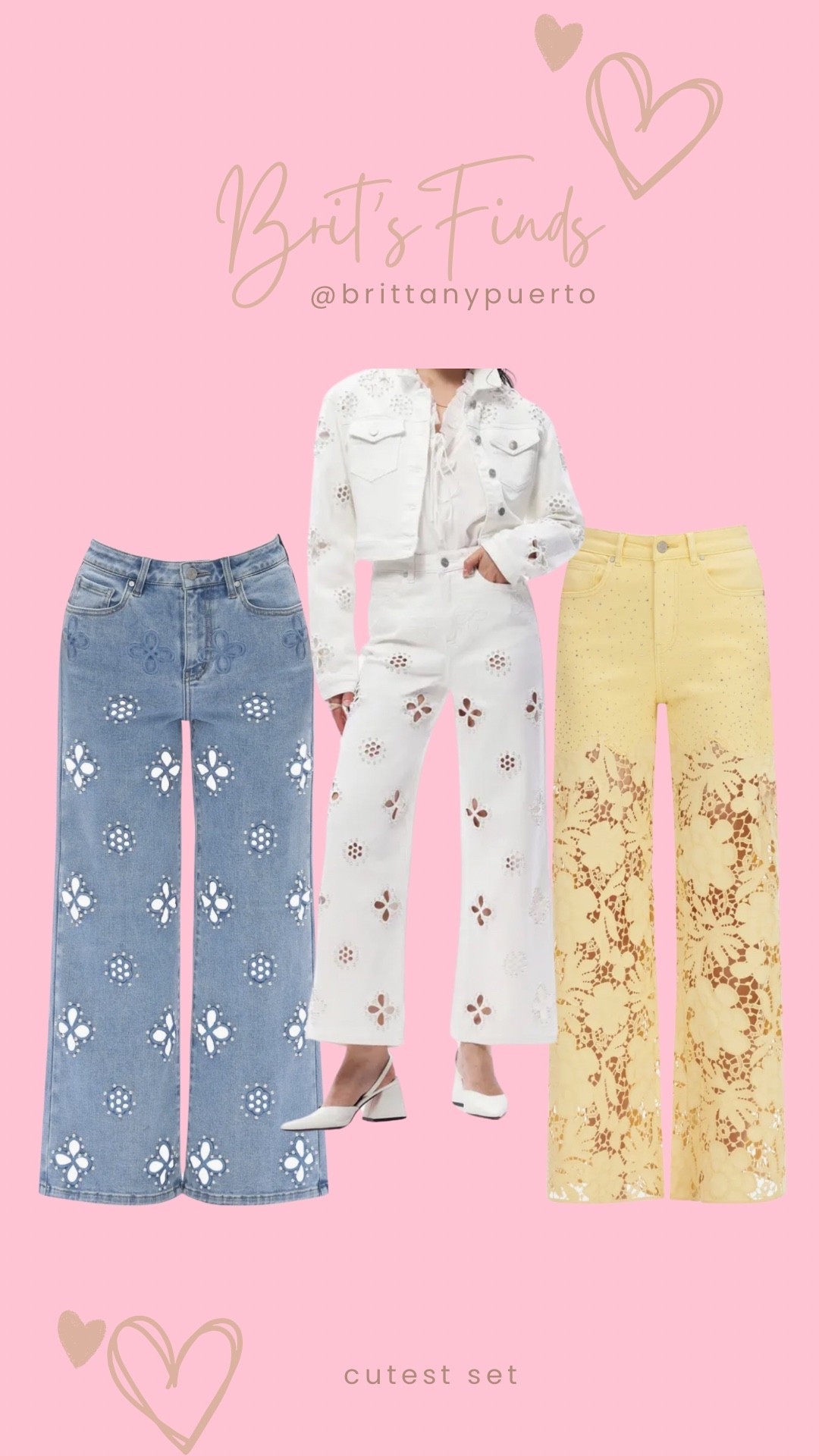 @nordstrom statement denim, lace jeans

#LTKgrwm #LTKootd