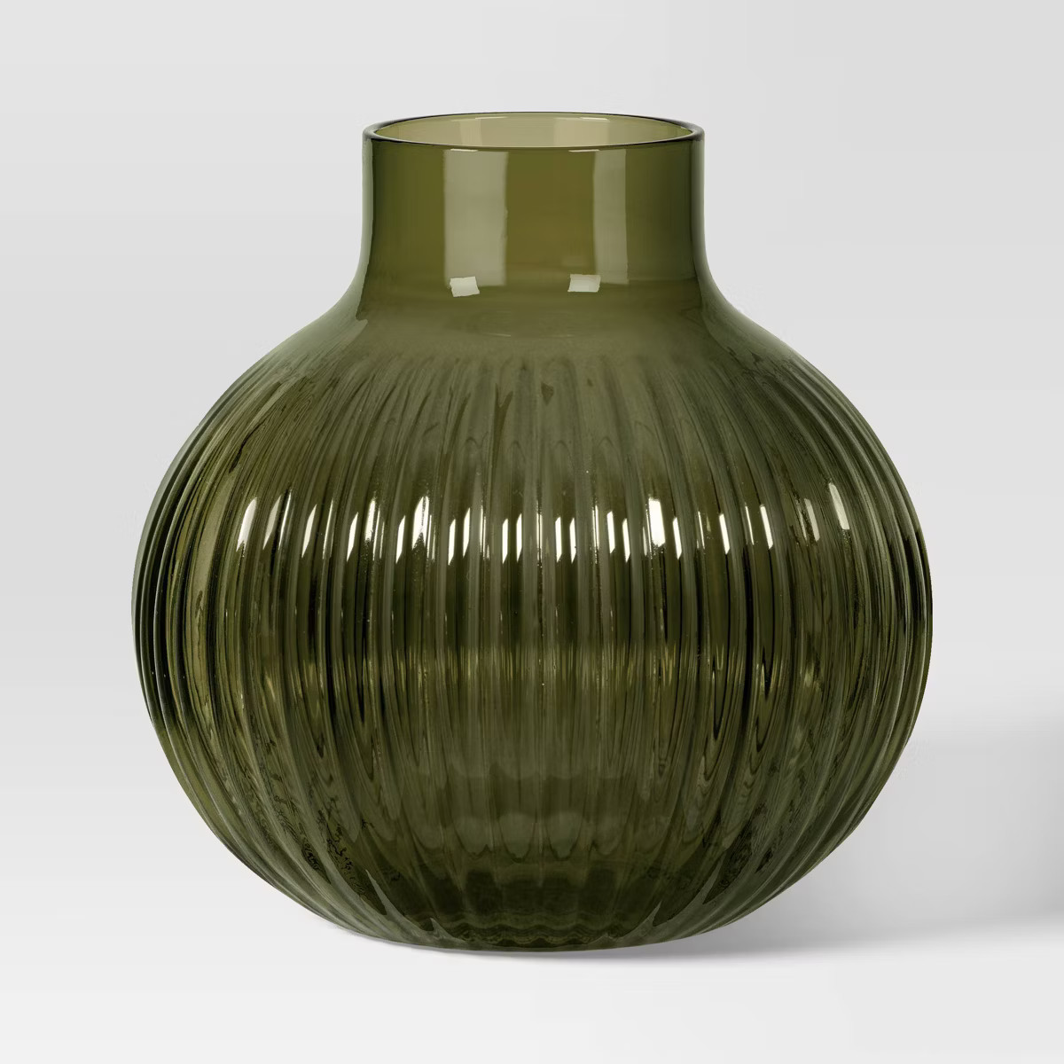 Ribbed Round Vase - Room Essentials™ | Target