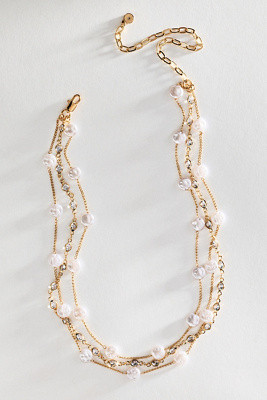 Ettika Dressed in Pearls Layered Necklace | Anthropologie (US)