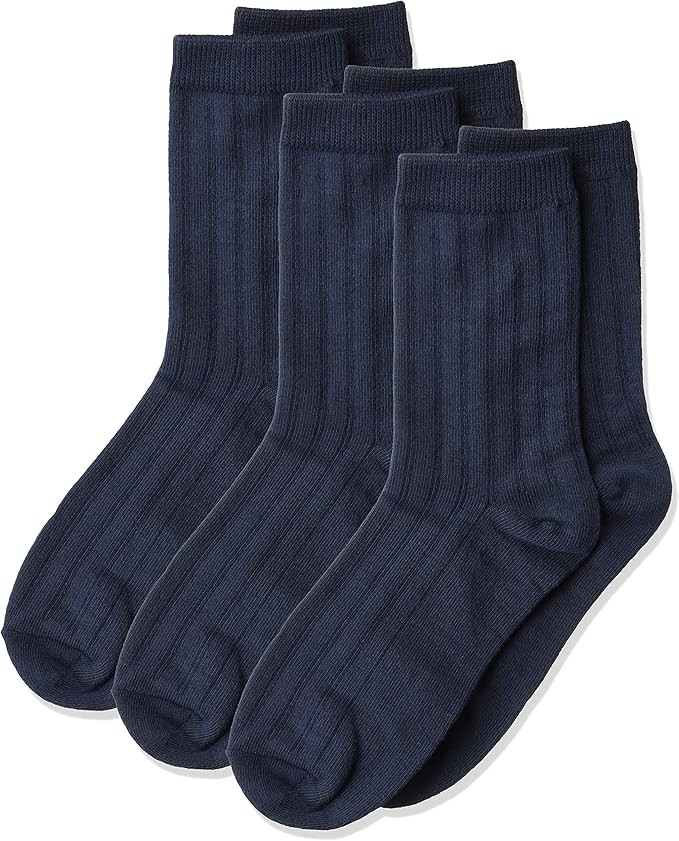 Jefferies Socks Boys 2-7 Rib Crew 3 Pair Pack | Amazon (US)